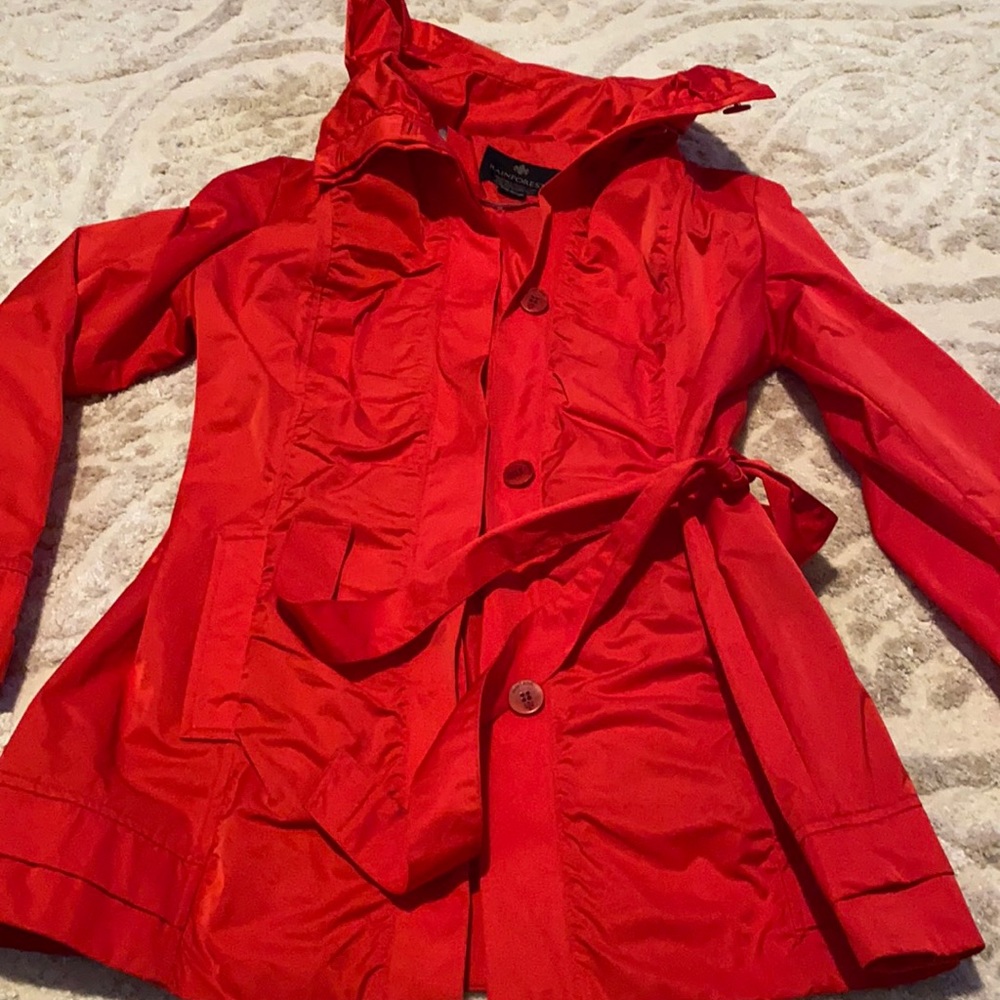 Beautiful Red rain jacket size large